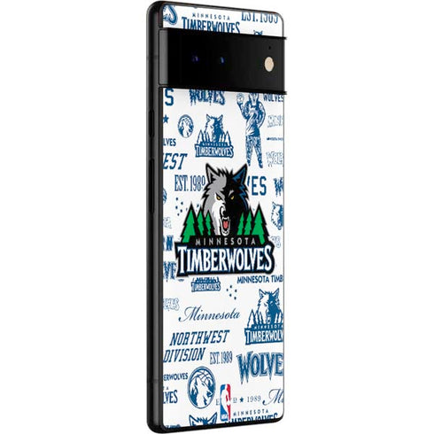 NBA Minnesota Timberwolves Historic Blast Google Pixel 6 Skin